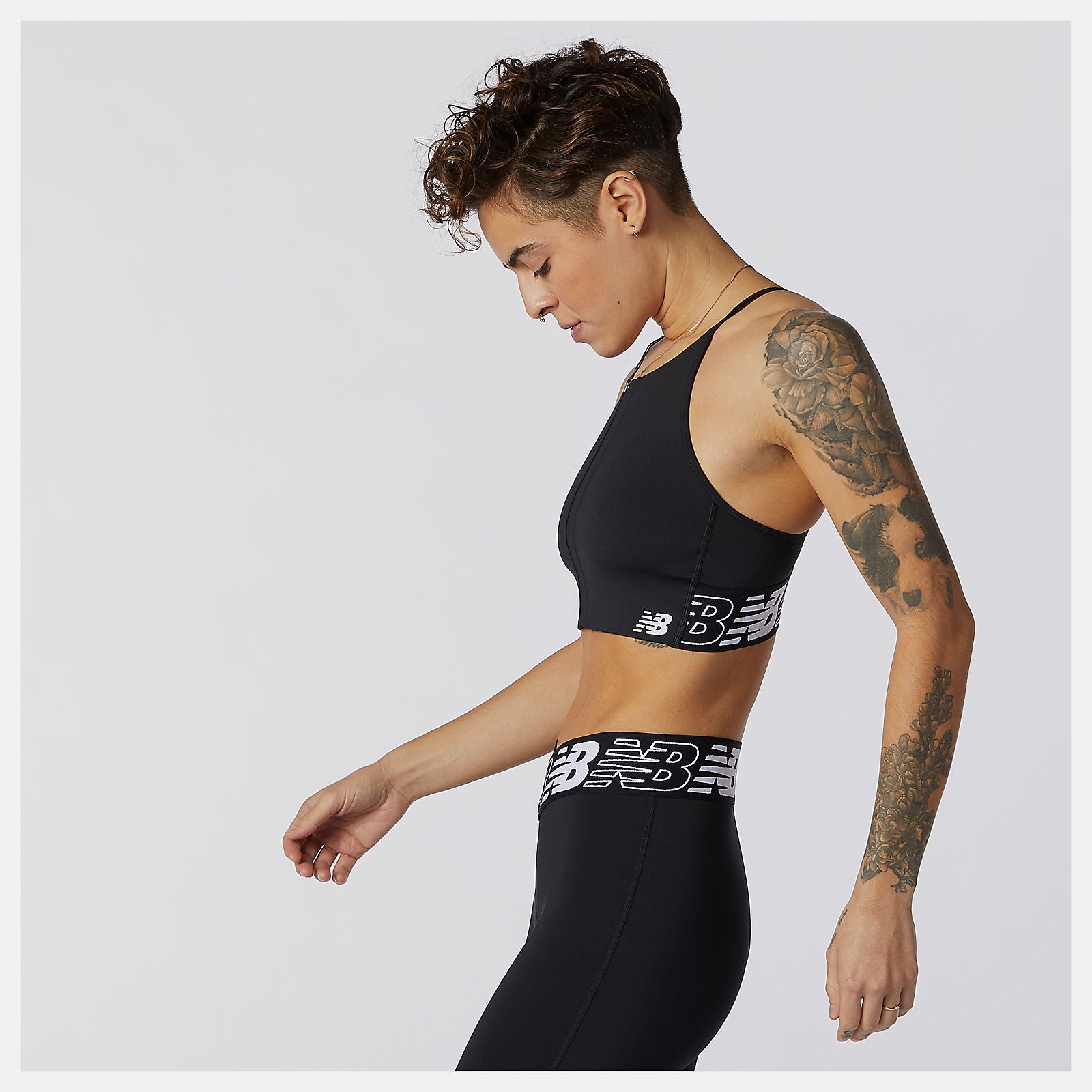 Relentless Crop Top | New Balance Clothing Black - Women