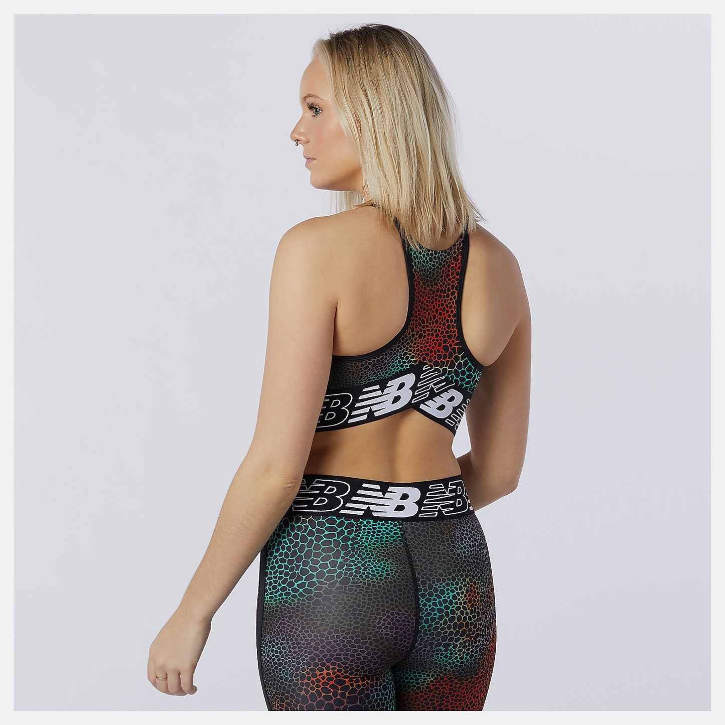 Relentless Printed Crop Top | New Balance Clothing Black Print - Women