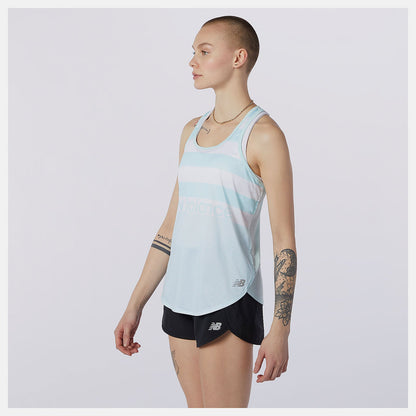 Printed Accelerate Tank | New Balance Clothing Pale Blue - Women