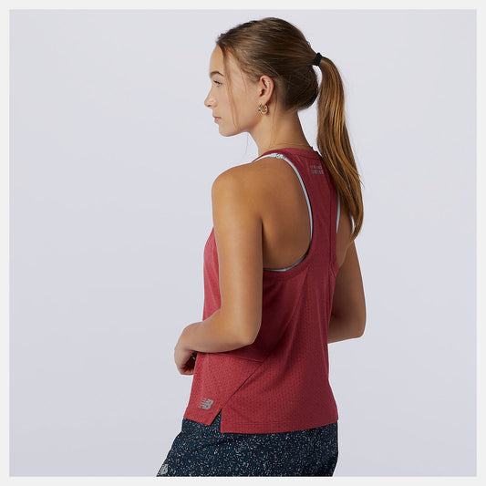 Printed Impact Run Hybrid Tank | New Balance Clothing Earth Red - Women