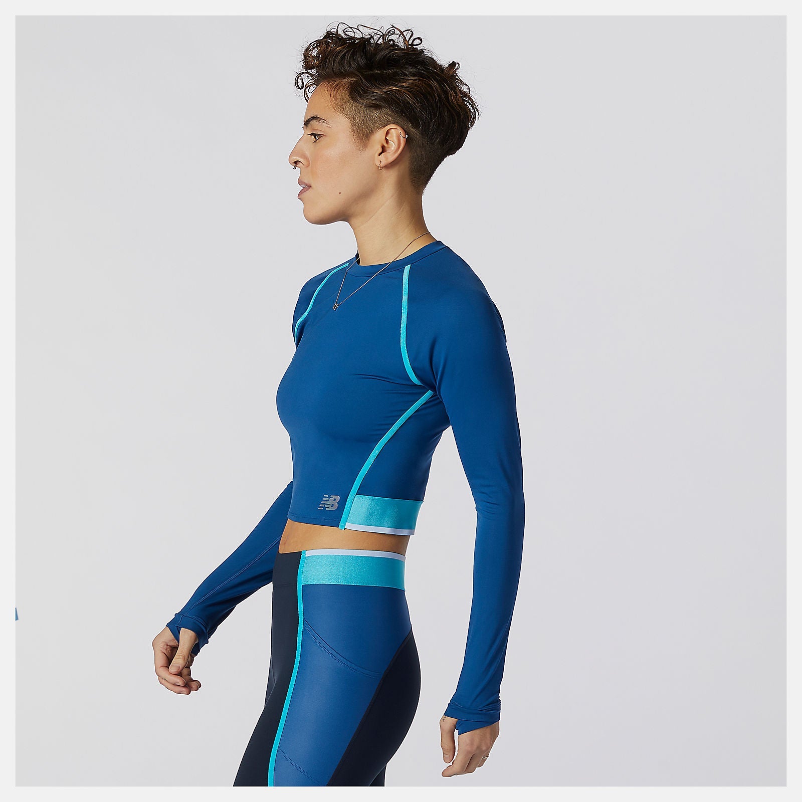 Q Speed Fuel Long Sleeve | New Balance Clothing Captain Blue - Women