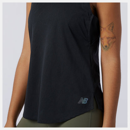 Q Speed Fuel Jacquard Tank | New Balance Clothing Black - Women