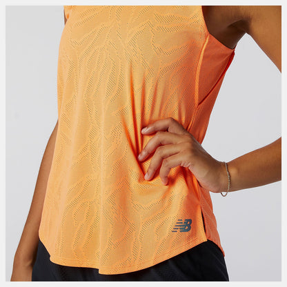 Q Speed Fuel Jacquard Tank | New Balance Clothing Citrus Punch - Women