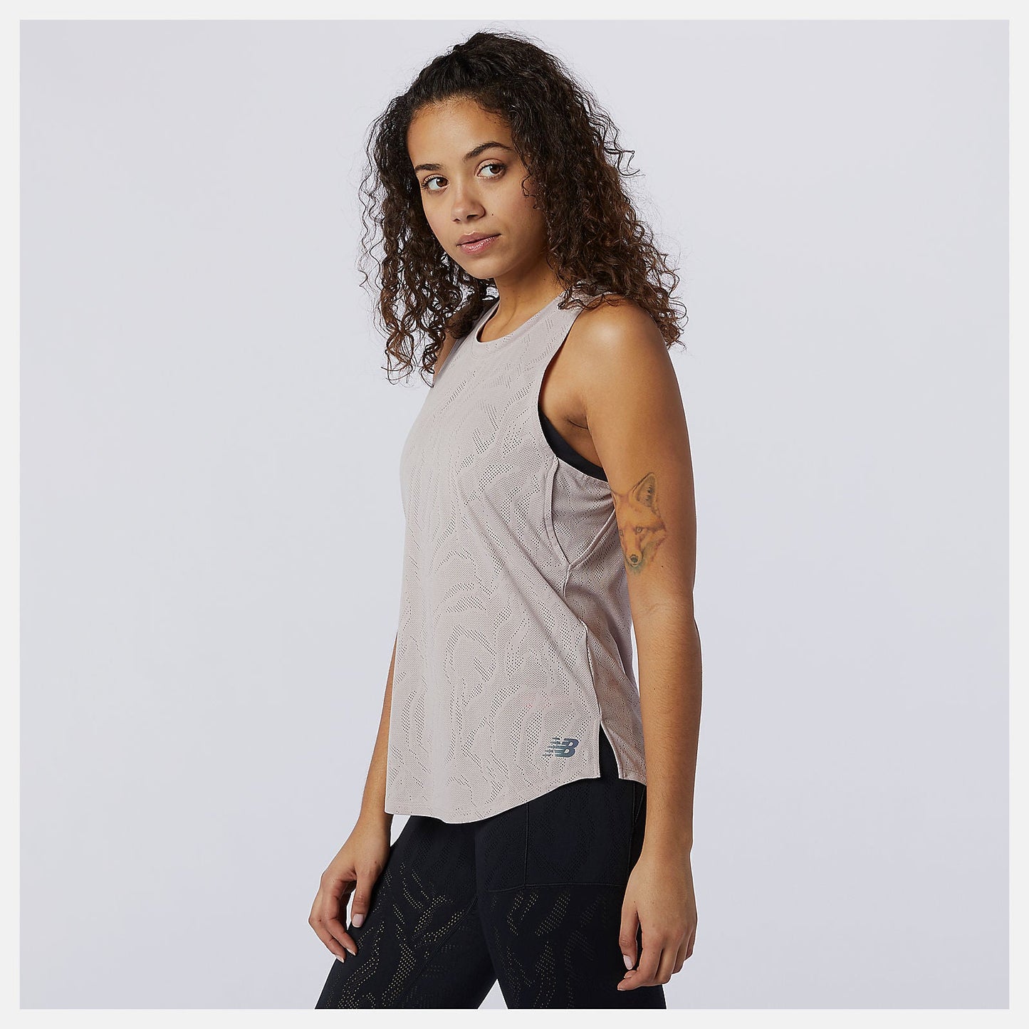 Q Speed Fuel Jacquard Tank | New Balance Clothing Logwood - Women