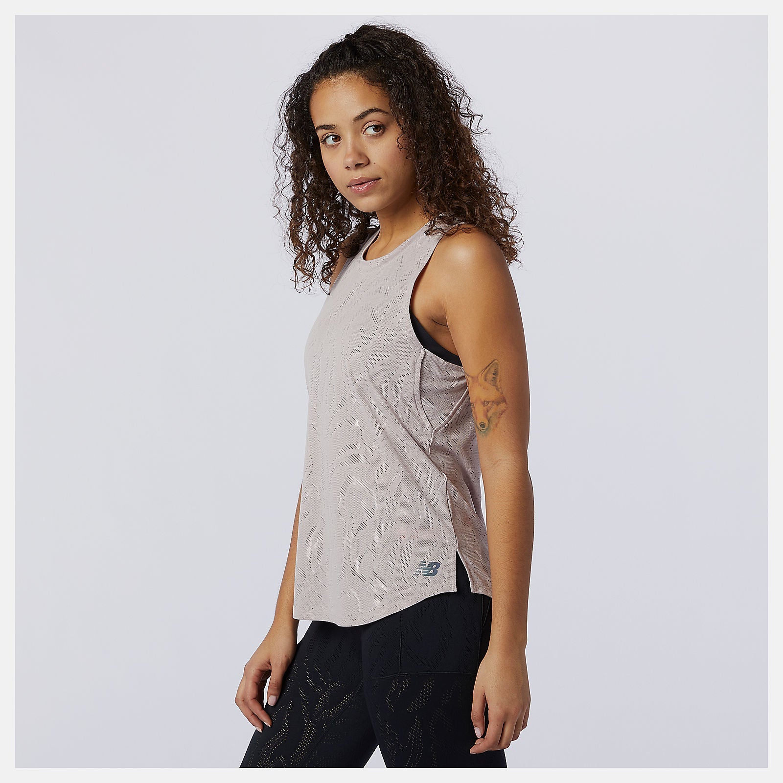 Q Speed Fuel Jacquard Tank | New Balance Clothing Logwood - Women