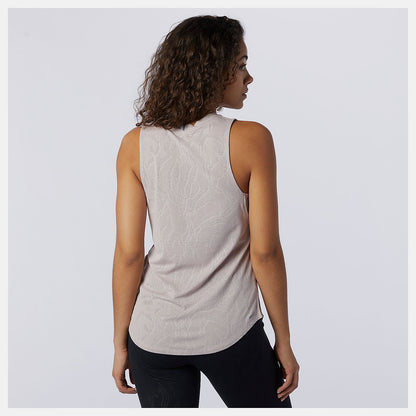 Q Speed Fuel Jacquard Tank | New Balance Clothing Logwood - Women