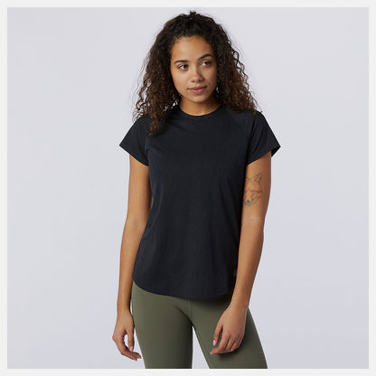 Q Speed Fuel Jacquard Short Sleeve | New Balance Clothing Black - Women