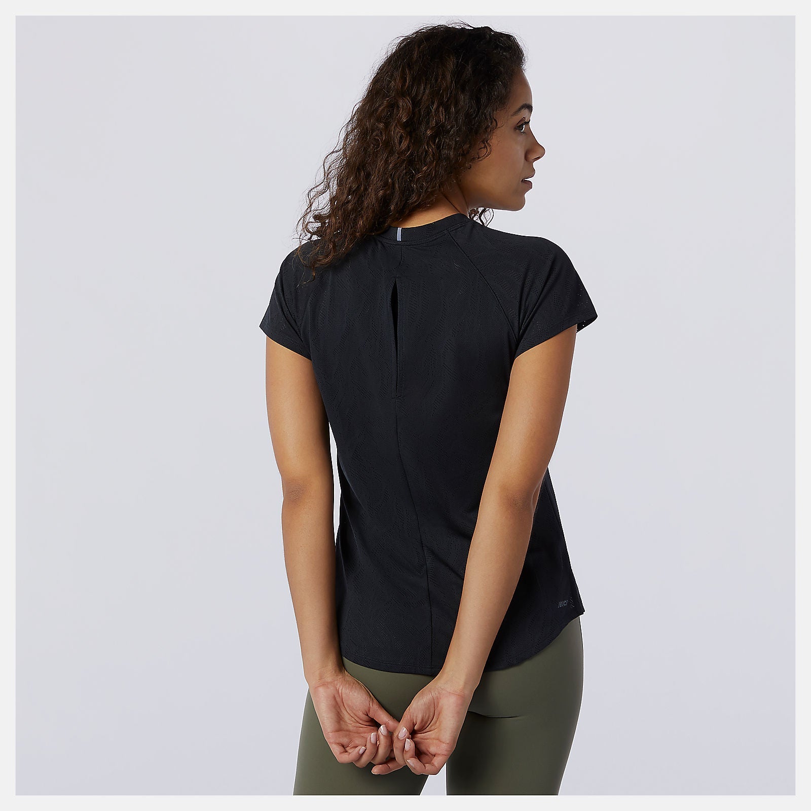 Q Speed Fuel Jacquard Short Sleeve | New Balance Clothing Black - Women