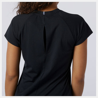 Q Speed Fuel Jacquard Short Sleeve | New Balance Clothing Black - Women