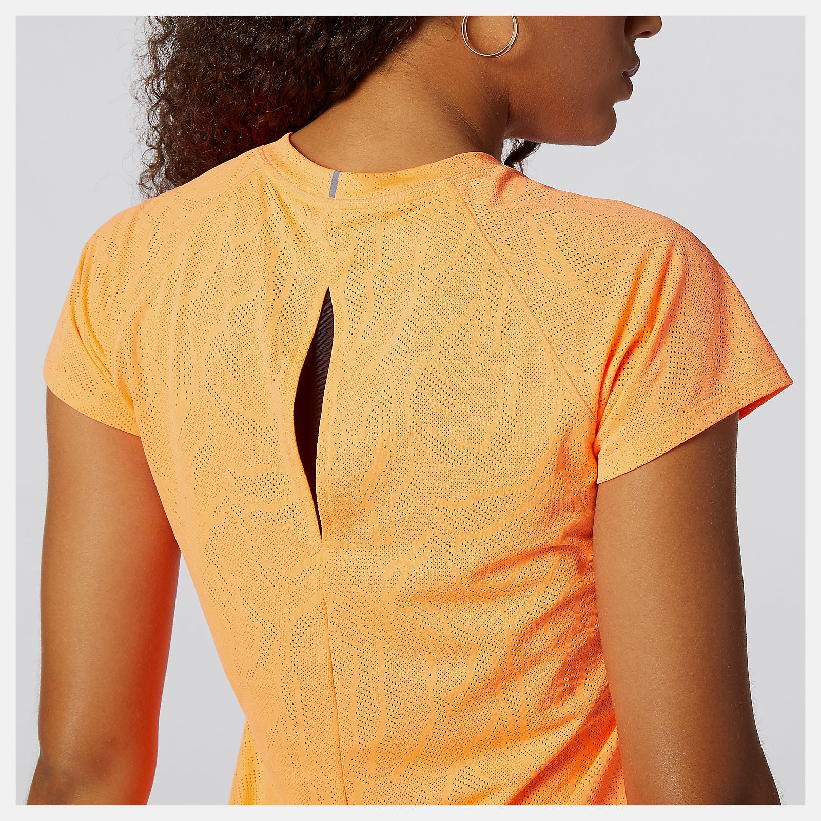 Q Speed Fuel Jacquard Short Sleeve | New Balance Clothing Citrus Punch - Women