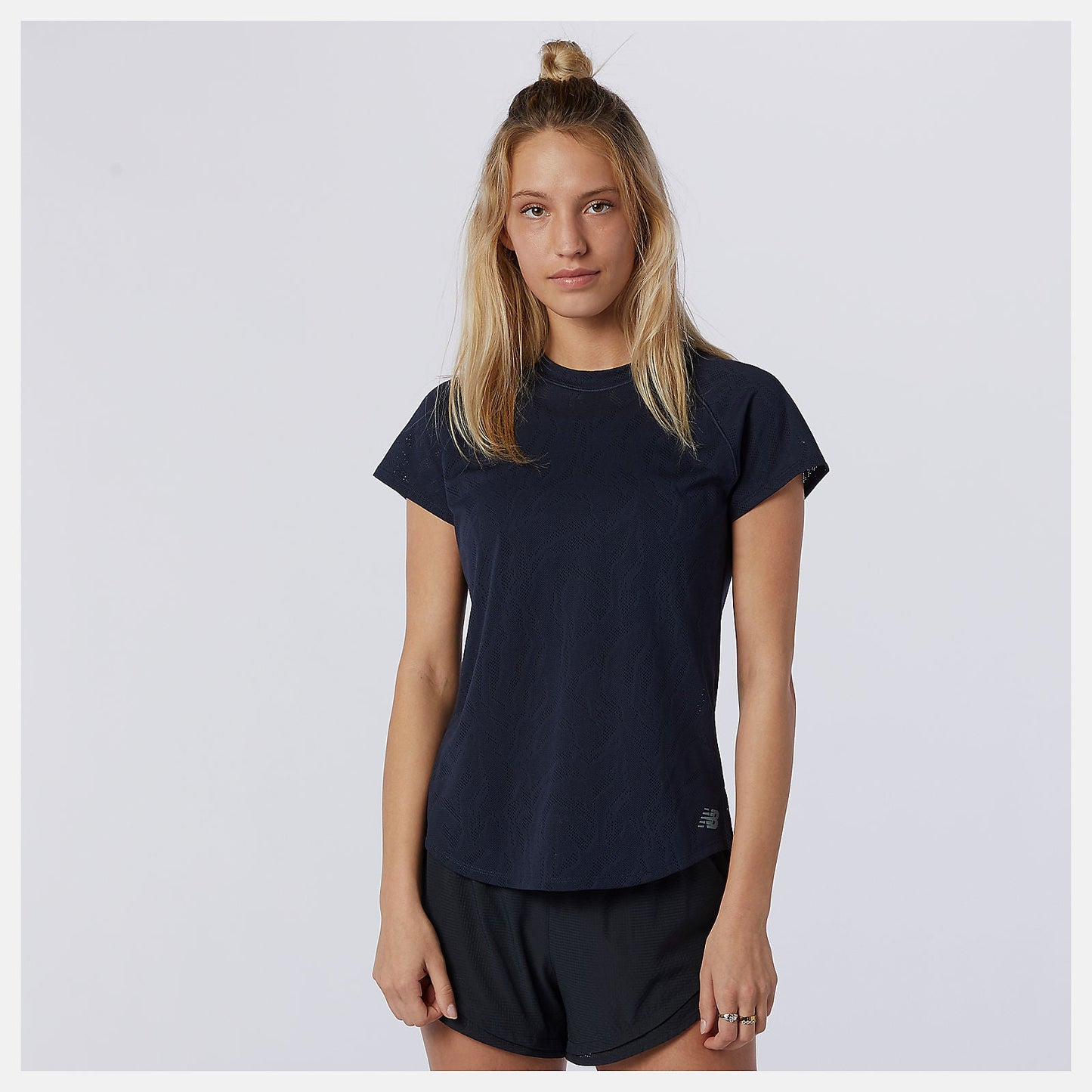 Q Speed Fuel Jacquard Short Sleeve | New Balance Clothing Eclipse - Women
