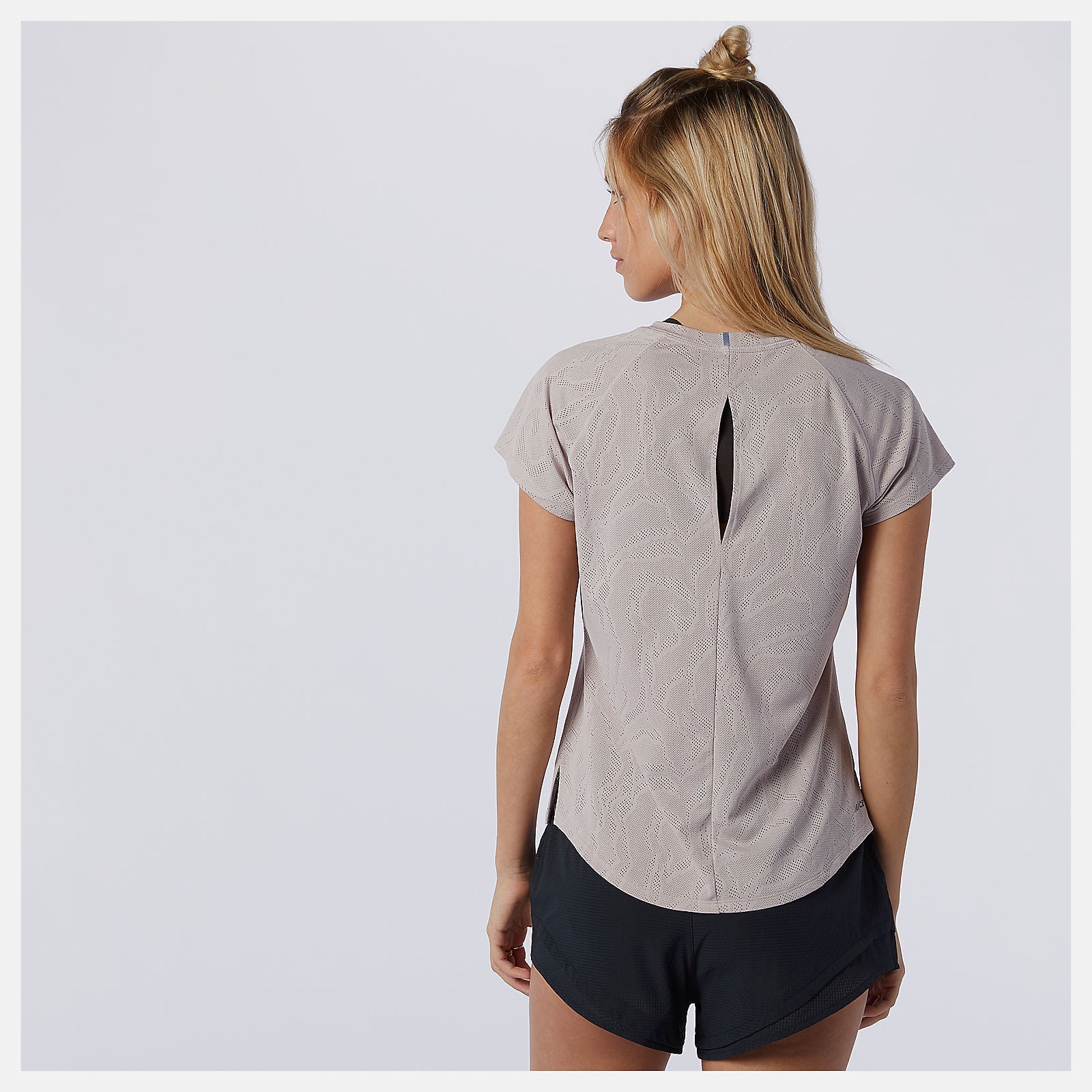 Q Speed Fuel Jacquard Short Sleeve | New Balance Clothing Logwood - Women