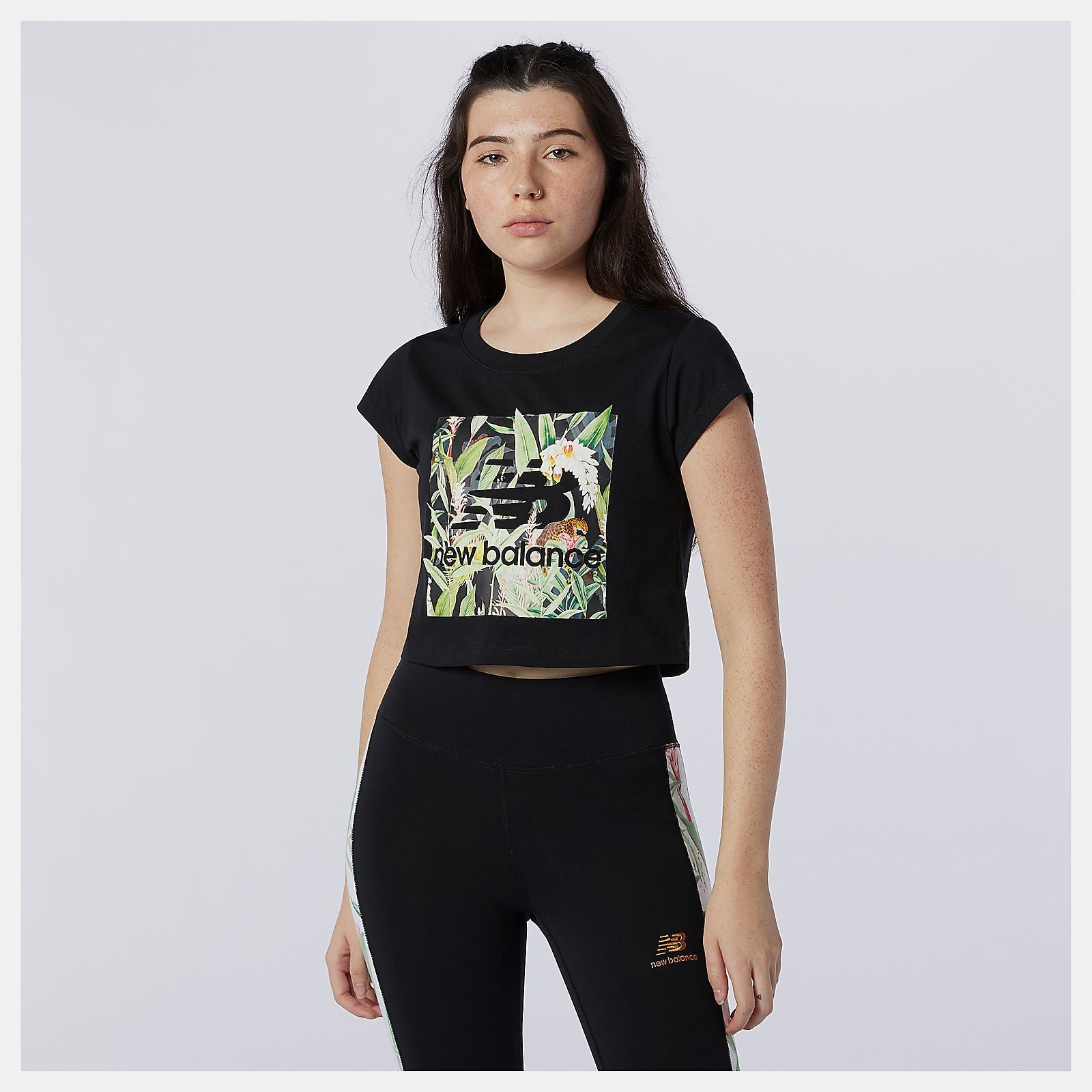 NB Essentials Botanical Tee | New Balance Clothing Black - Women