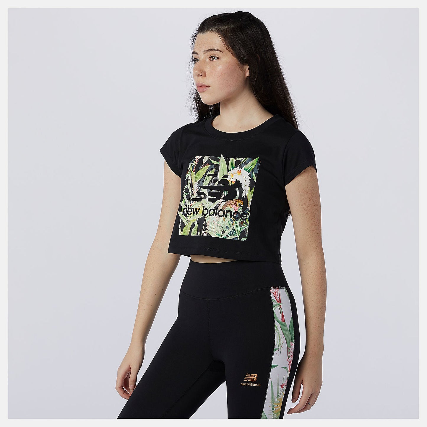 NB Essentials Botanical Tee | New Balance Clothing Black - Women