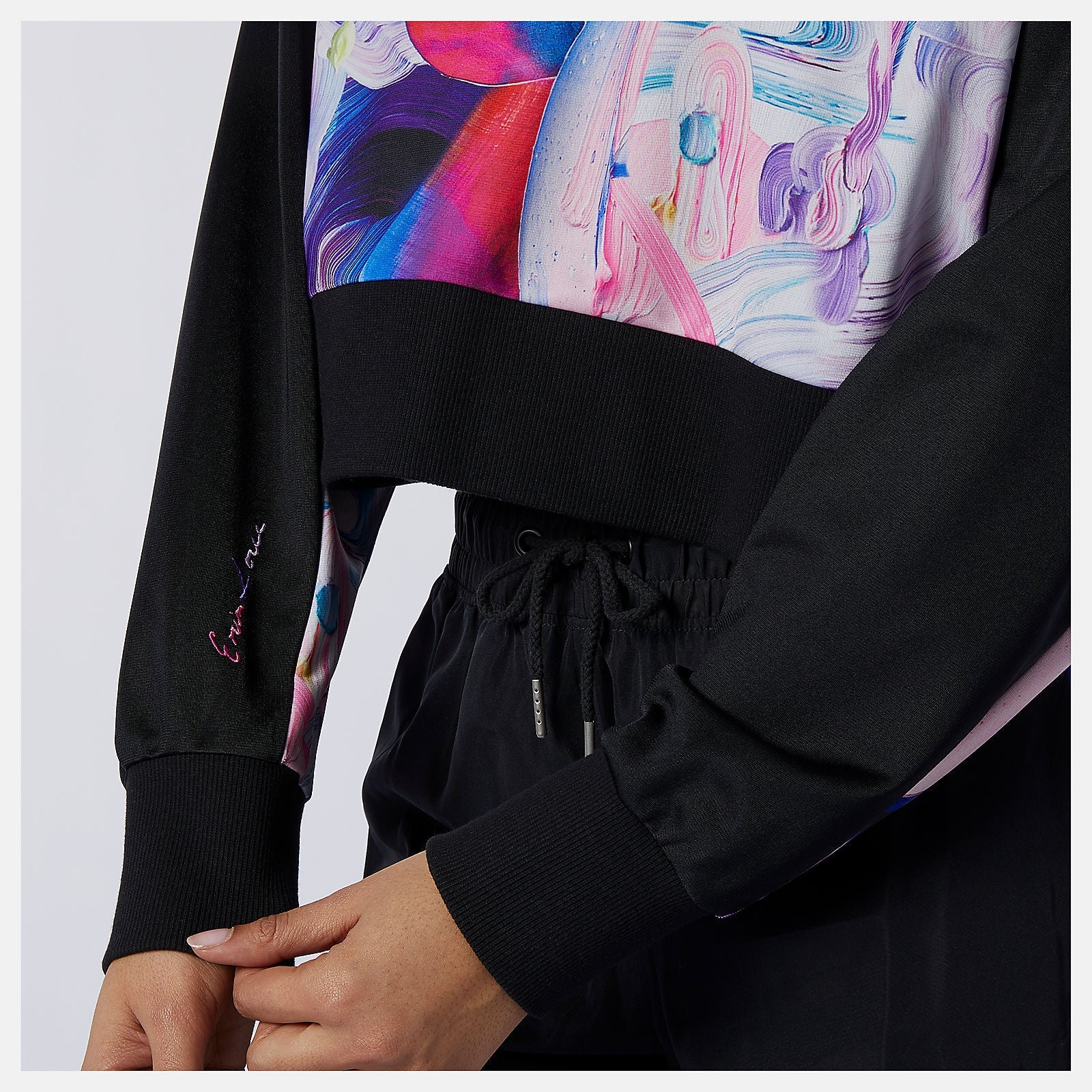 NB Athletics Erin Loree Half-zip Hoodie | New Balance Clothing Black/Magnet - Women