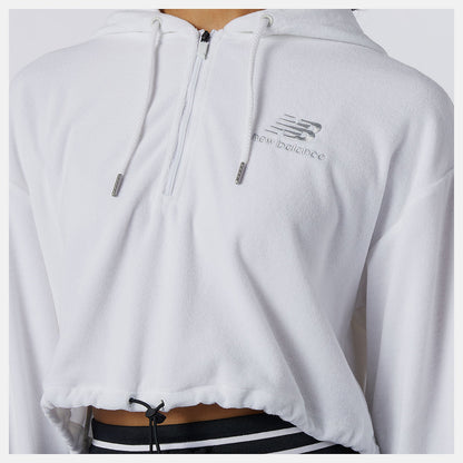 NB Athletics Collide Terry Hoodie | New Balance Clothing White - Women