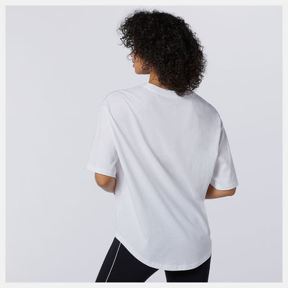 NB Athletics Collide Short Sleeve Tee | New Balance Clothing White - Women