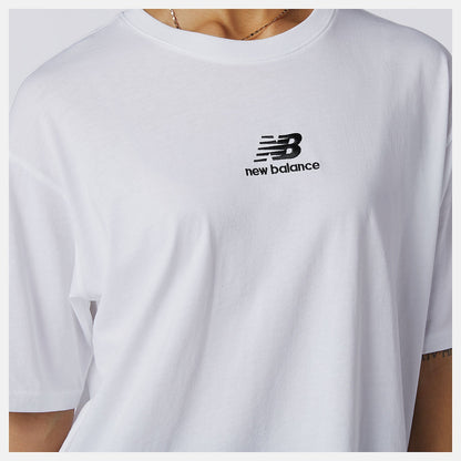 NB Athletics Collide Short Sleeve Tee | New Balance Clothing White - Women