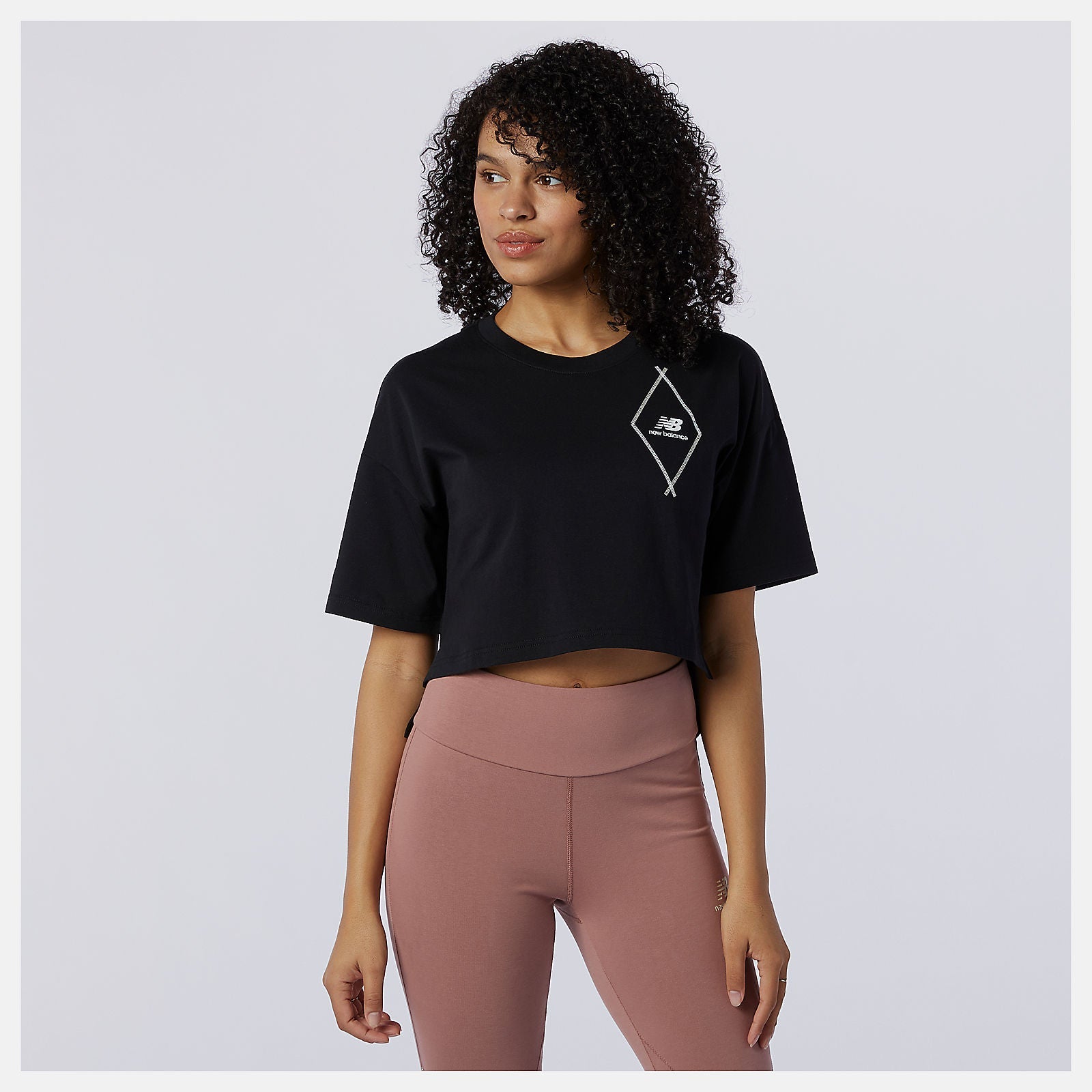 NB Athletics Argyle Graphic Tee | New Balance Clothing Black - Women