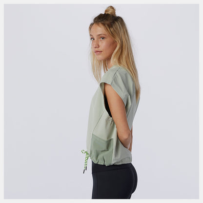 NB All Terrain Pocket Tee | New Balance Clothing Silver Pine - Women