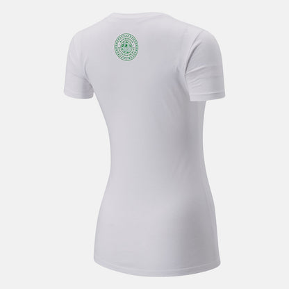 Boston One Mile To Go Graphic Tee | New Balance Clothing White - Women