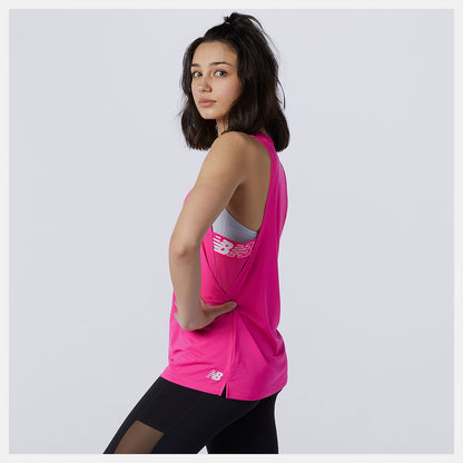 Relentless Sweat Tank | New Balance Clothing Pink Glo - Women