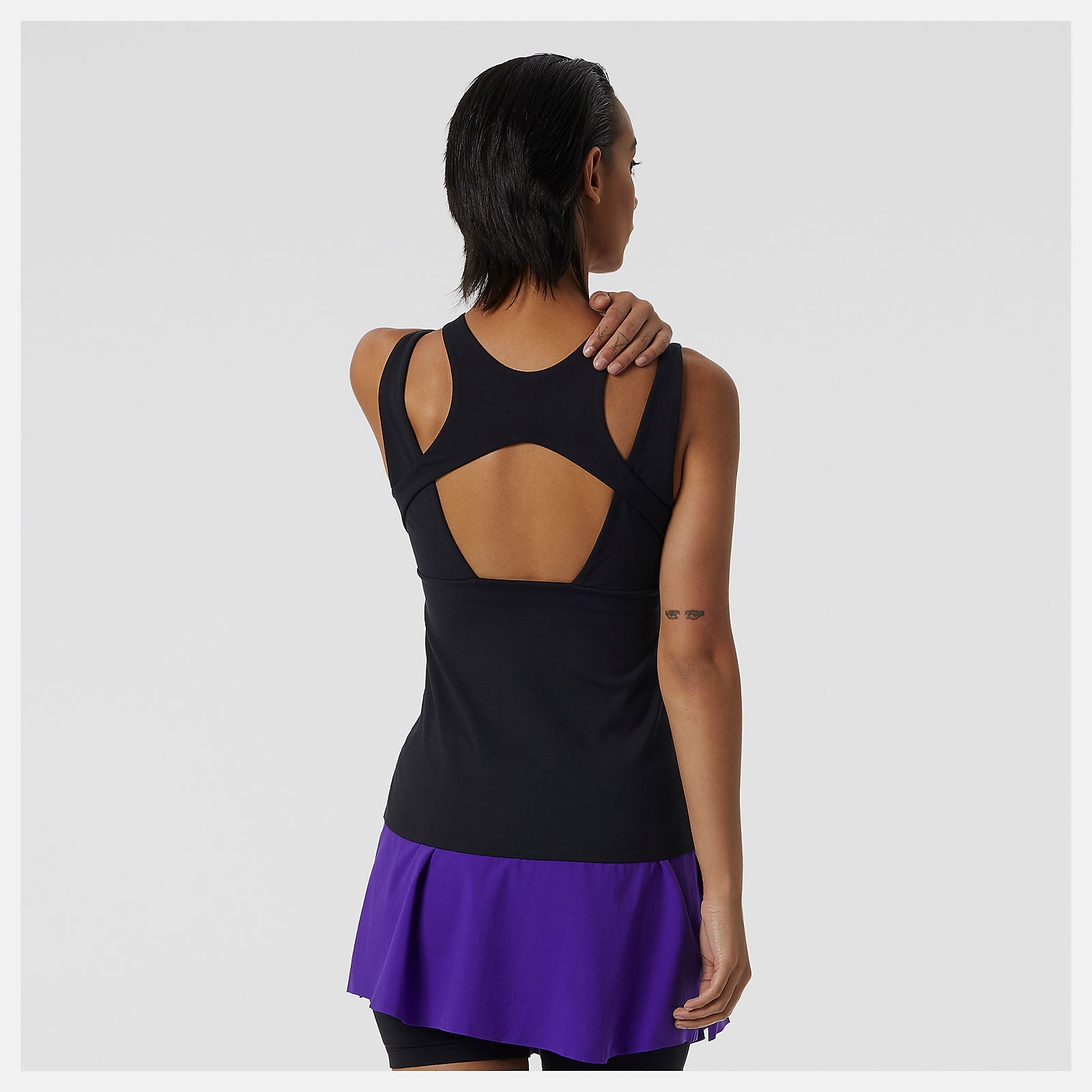 Tournament Keyhole Tank | New Balance Clothing Black - Women