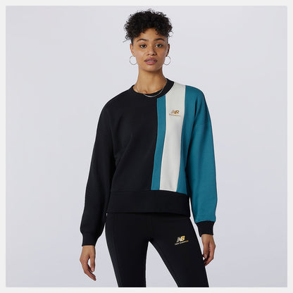 NB Athletics Higher Learning Crew | New Balance Clothing Black - Women