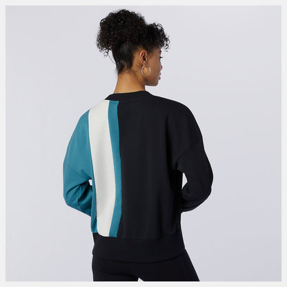 NB Athletics Higher Learning Crew | New Balance Clothing Black - Women