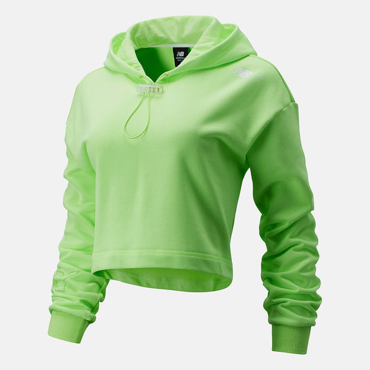 NB Essentials NBX Hoodie | New Balance Clothing Bleached Lime Glo - Women