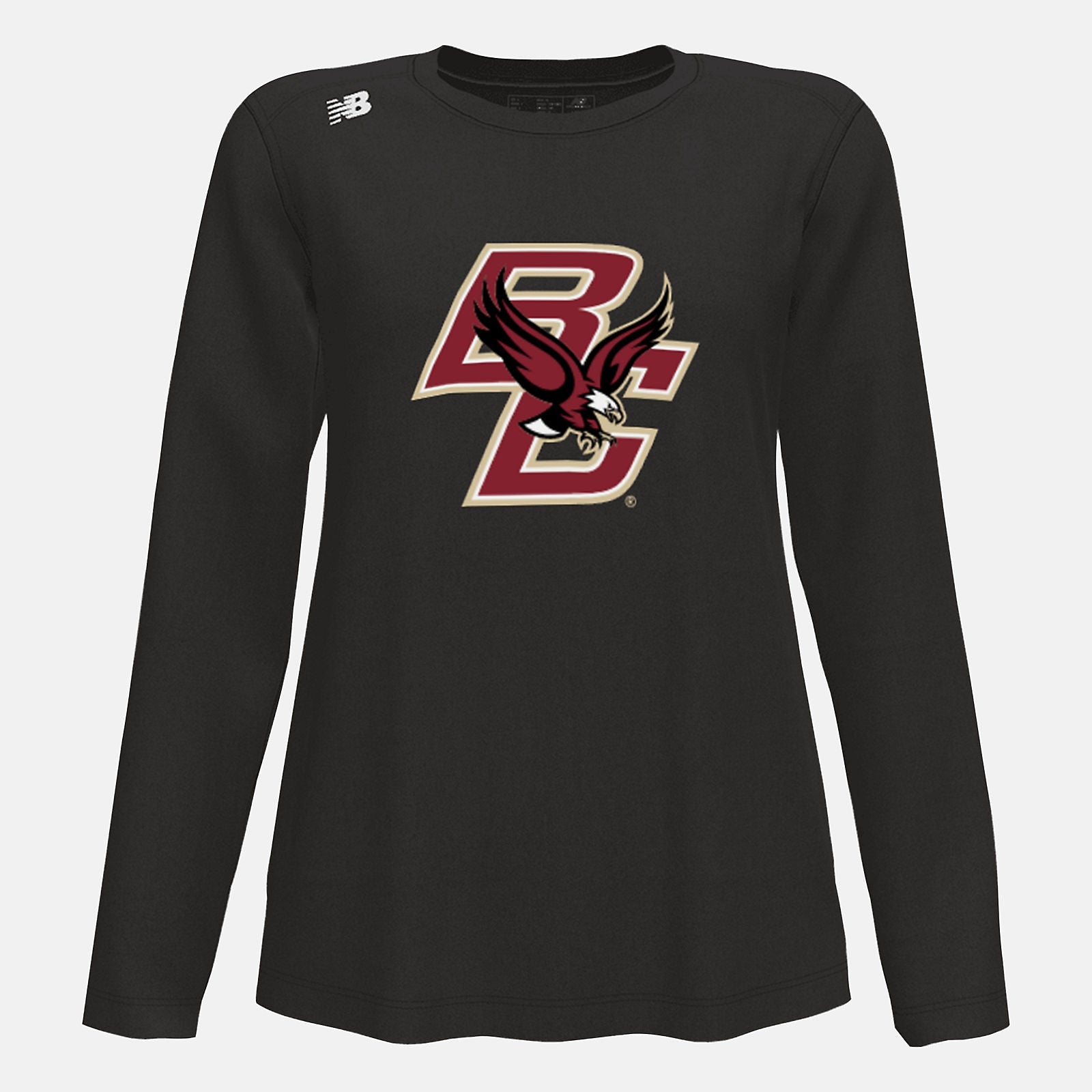 NB Long Sleeve Tech Tee(Boston College) | New Balance Clothing Team Black - Women