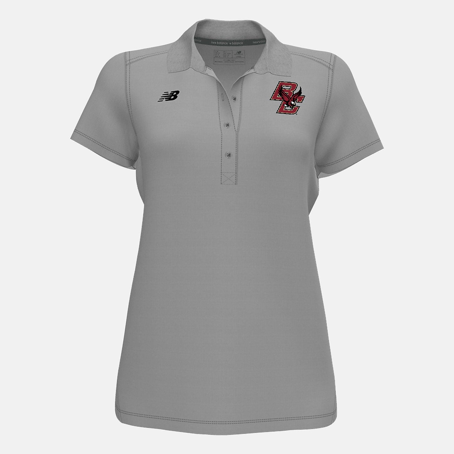 Tech Polo(Boston College) | New Balance Clothing Light Grey - Women