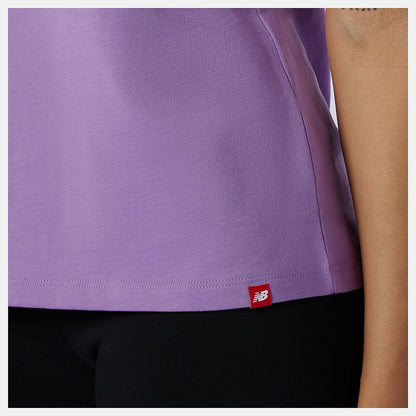 Essentials Stacked Logo Tee | New Balance Clothing Heliotrope - Women