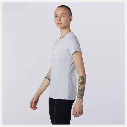 Essentials Stacked Logo Tee | New Balance Clothing Grey - Women