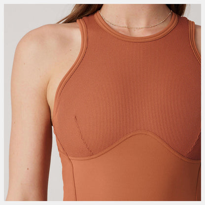 Bandier Brief Bodysuit | New Balance Clothing Terra Cotta - Women