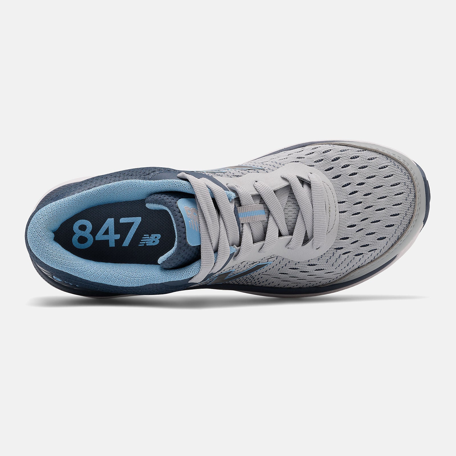847v4 | New Balance Shoes Light Aluminum/Vintage Indigo and Team Carolina - Women