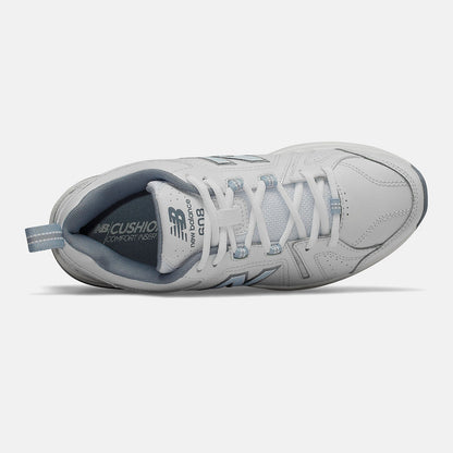 608v5 | New Balance Shoes White/Light Blue - Women